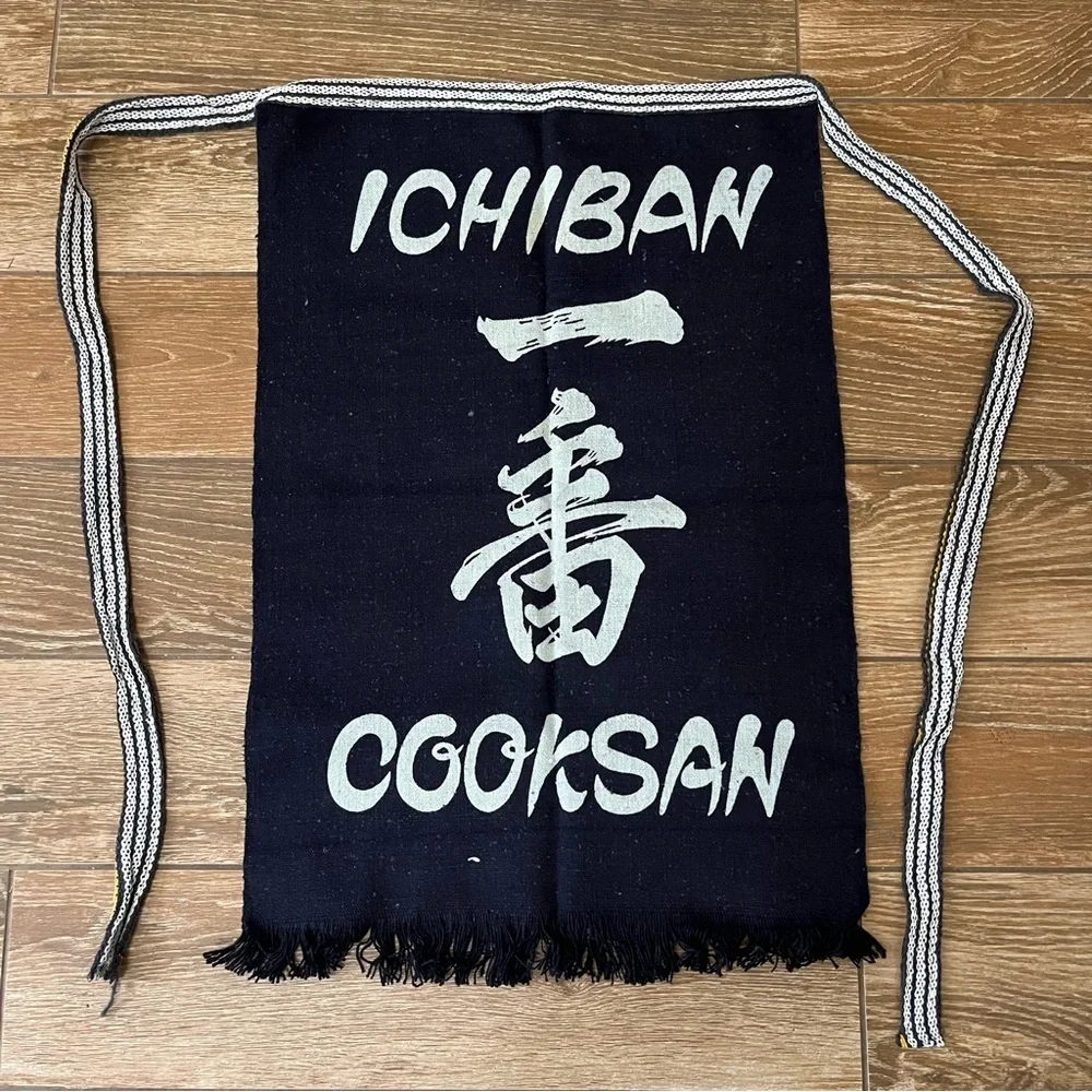 Vintage Ichiban Cooksan Japanese Sushi Chef Apron